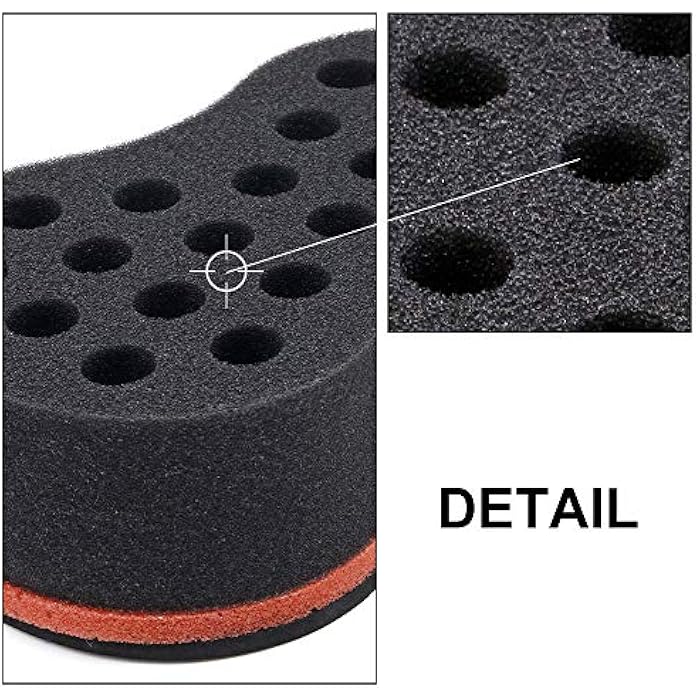 GUEQUITLEX Hair Twist Sponge For Afro Braid, Curl Brush For Home and Barbe (1 Pack) - Image 3